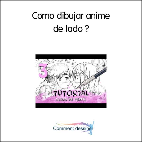 Como dibujar anime de lado